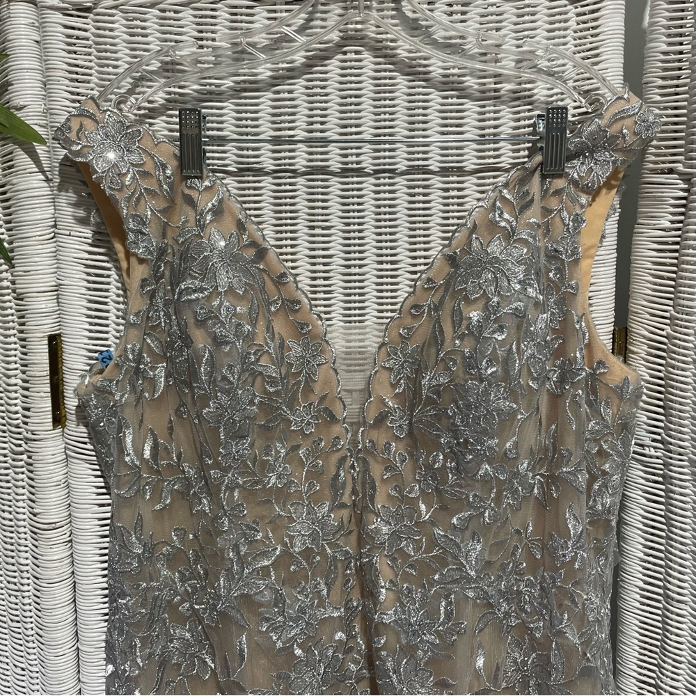 Stella Couture formal wedding prom event silver sequin dress women’s size 20 - Picture 2 of 8